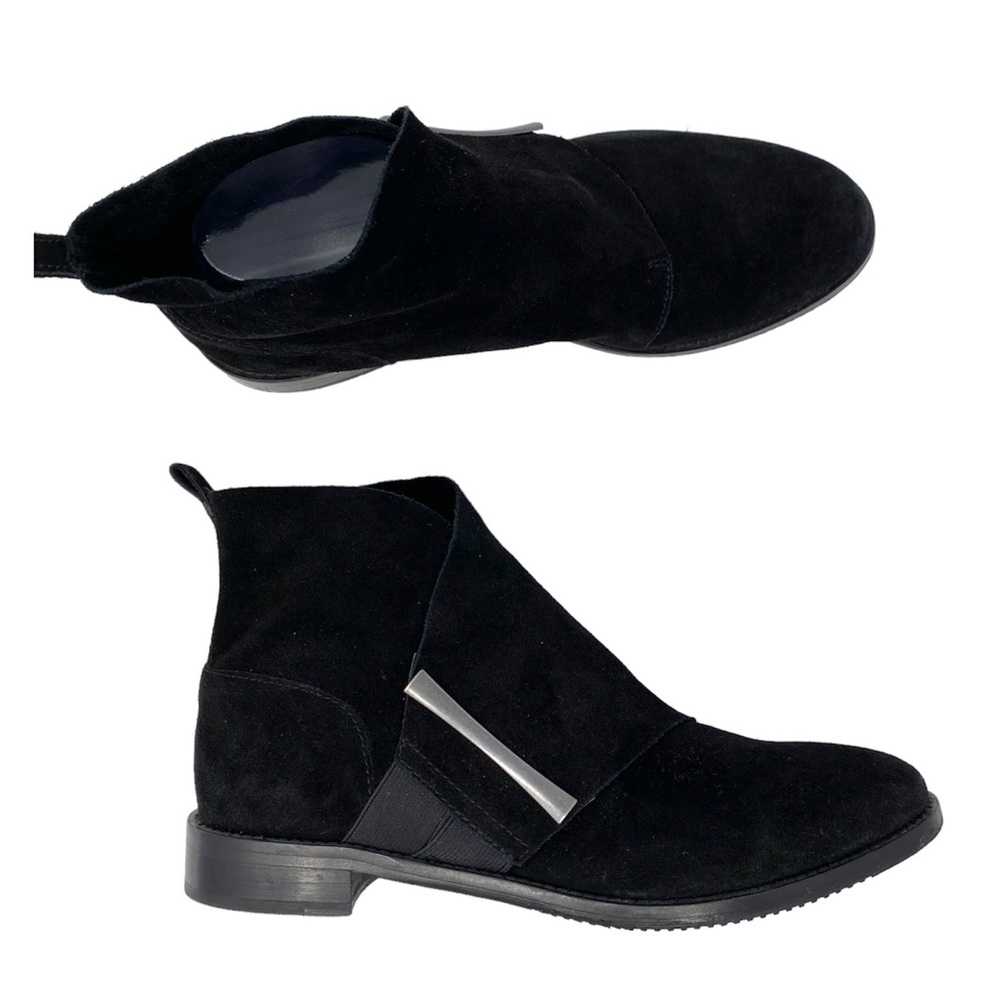 Johnston & Murphy Lola Black suede ankle boot 7.5